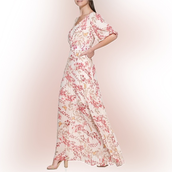 Kensie Floral Flowy Maxi Dress - Picture 1 of 15